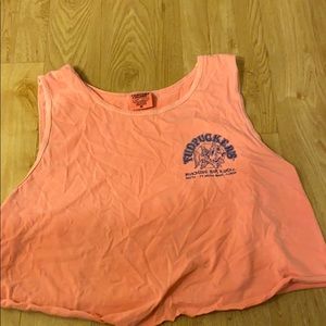 Pink cropped tank